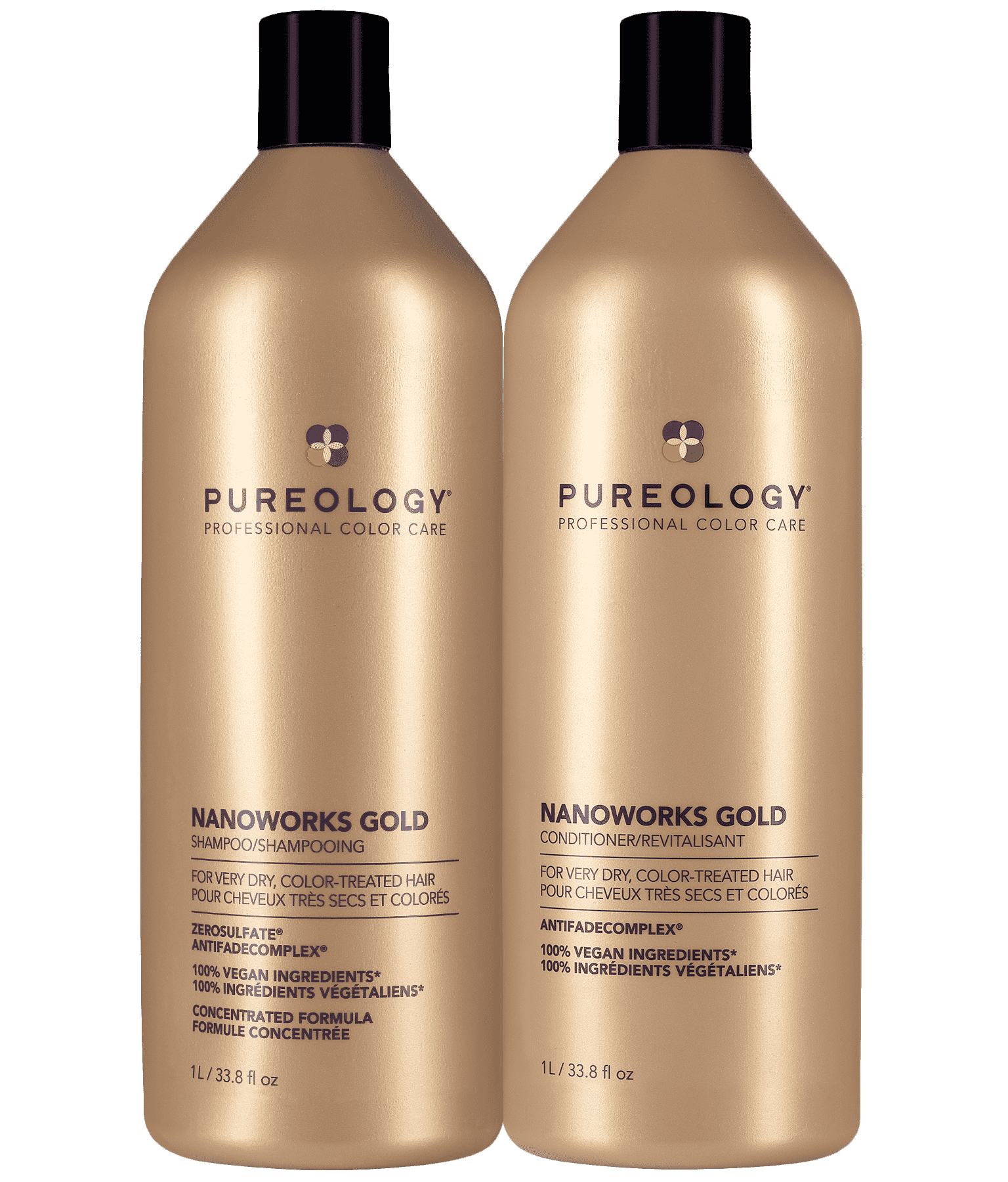 Nano Works Gold Shampoo & Conditioner Liter For Aging Hair Pureology